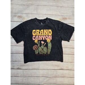 Organic Generation Women's Graphic Print Grand Canyon Tshirt Size XS Acid washed